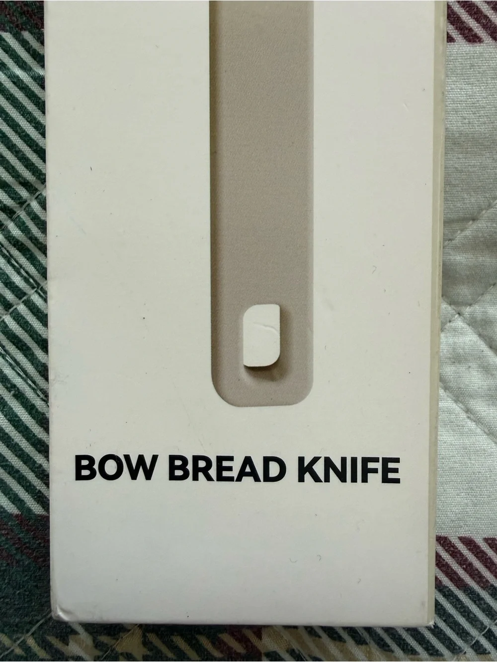 Beige Bow Bread Knife – Smooth Serrated Slicer